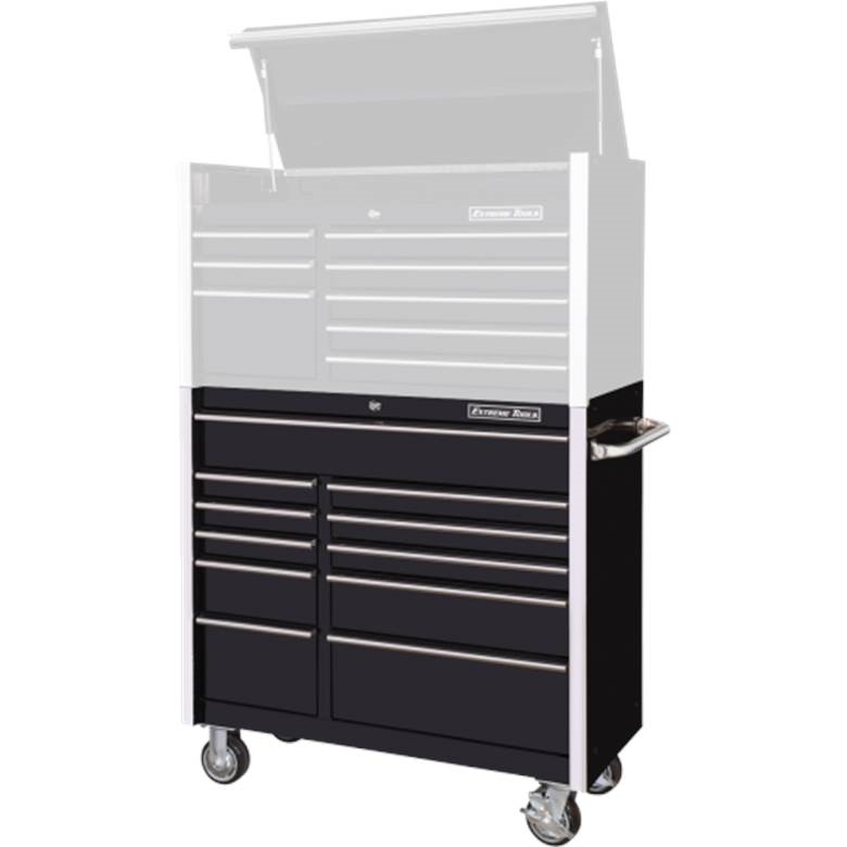 Extreme Tools RX412511RCBK - RX Series 41&quot; 11-Drawer Roller Cabinet - Black